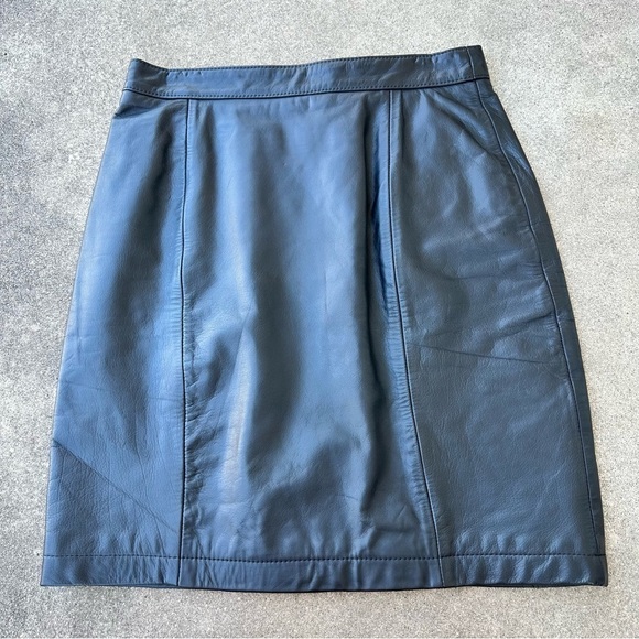 Wilsons Leather Vintage Skirt Womens 12 Black - Picture 1 of 5